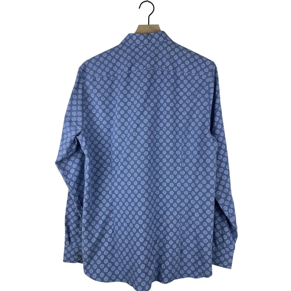 Ted Baker Geometric Medallion Print Noder Tillnow Button Up Shirt Men's 4 NWT - Picture 8 of 10